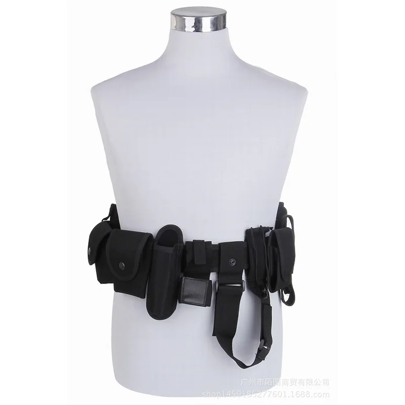 Adjustable Training Multi Functional Outdoor Sports Multiple Pockets Security Inspection Belt Security Duty Belt