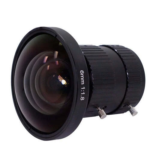 12MP C Mount 6mm 1" F1.8 FA Eyefish Prime Lens For Vision Inspection