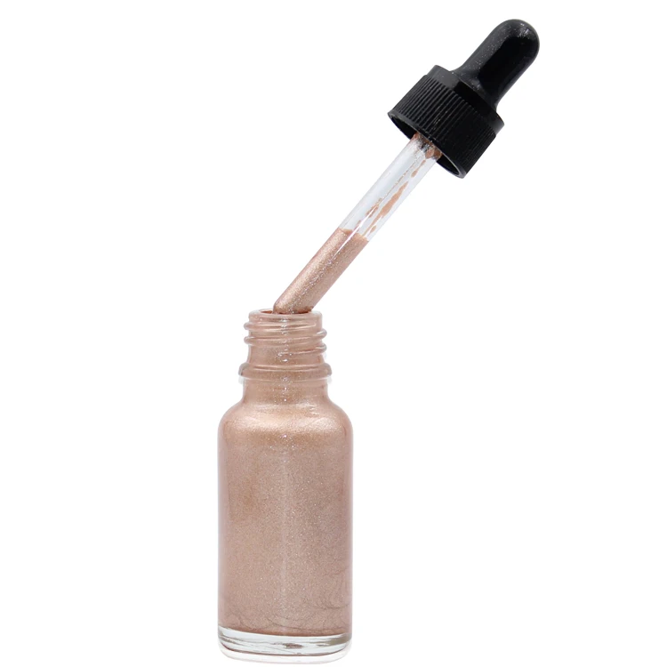 Лидер продаж, флакон с капельницей, индивидуальный Хайлайтер для тела, простой в использовании, жидкий, Осветляющий, мерцающий Хайлайтер для лица