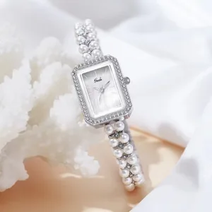 Waterproof Vintage Women Watch Light Luxury Pearl Women's High-End Quartz Watch Creative Watch Reloj Mujer