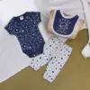 Vêtements pour bébé fusée planète blanche spatiale