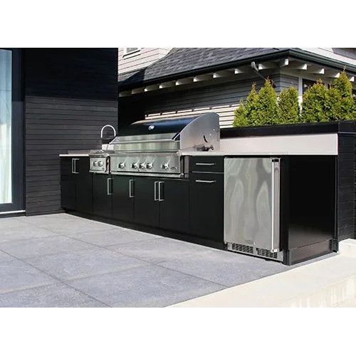 Wholesale modern black stainless steel outdoor kitchen bbq island with ...