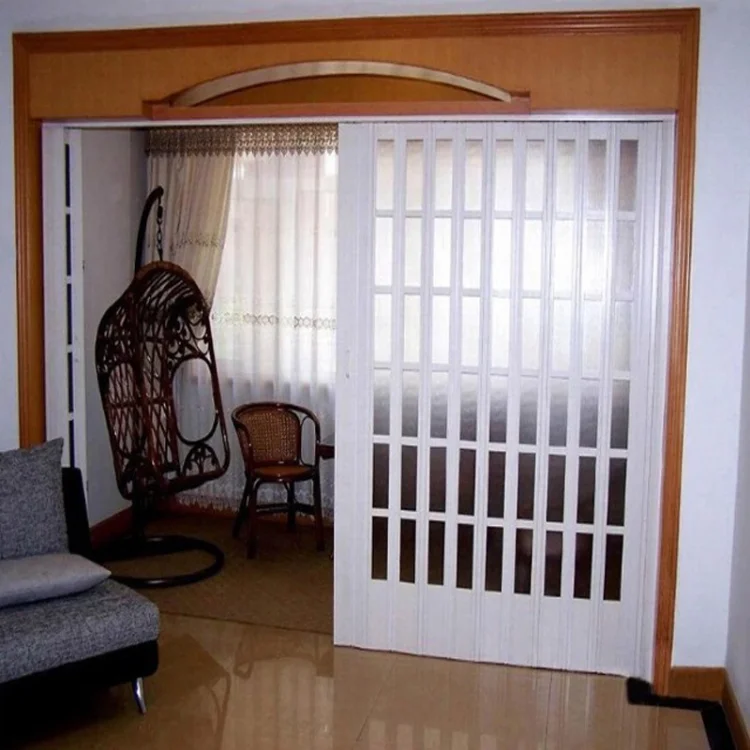 Pvc Folding Sliding Door – Waterproof Plastic Interior Door – Oem