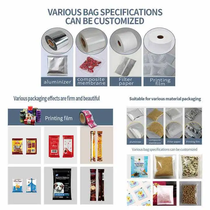 Automatic High Speed Small Coffee Powder Salt Tea Weighing Sugar Sachet Measuring Cup Packing Machine for Small Business