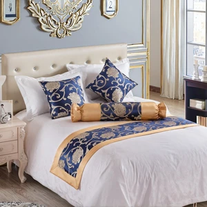 Wholesale Luxury 5-Star High-Class Hotel Printed Polyester Modern Bed Runner for King Size High-End Decorative Bedding Set