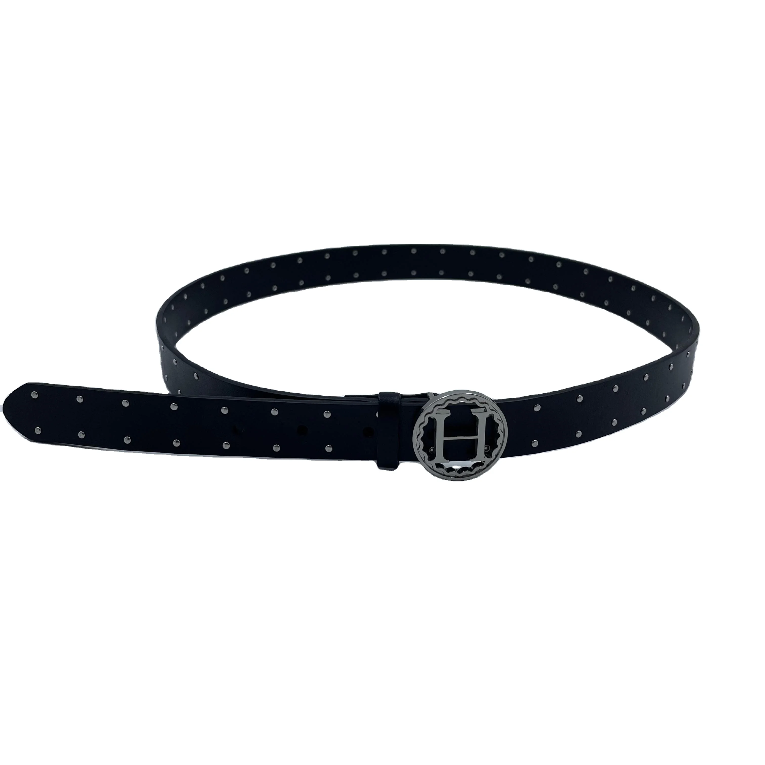 Skinny Belt, Black Leather, Men's Belts