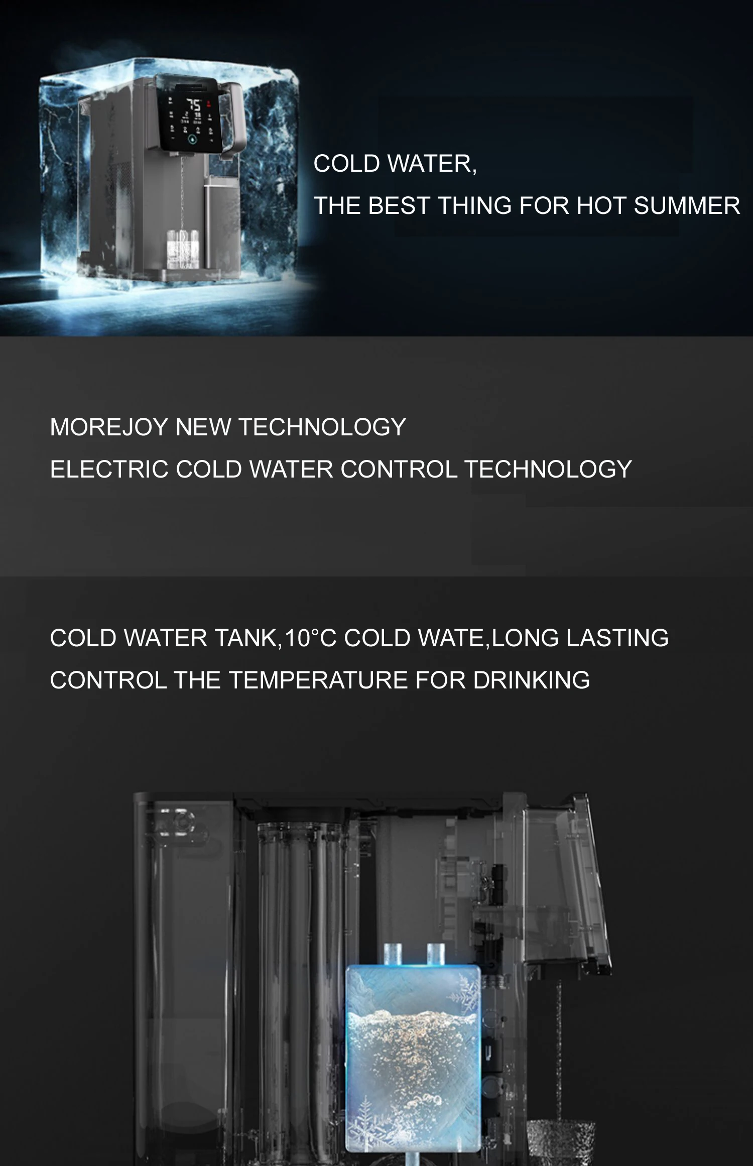 Countertop No Installation Ro System Hot And Cold Water Filter