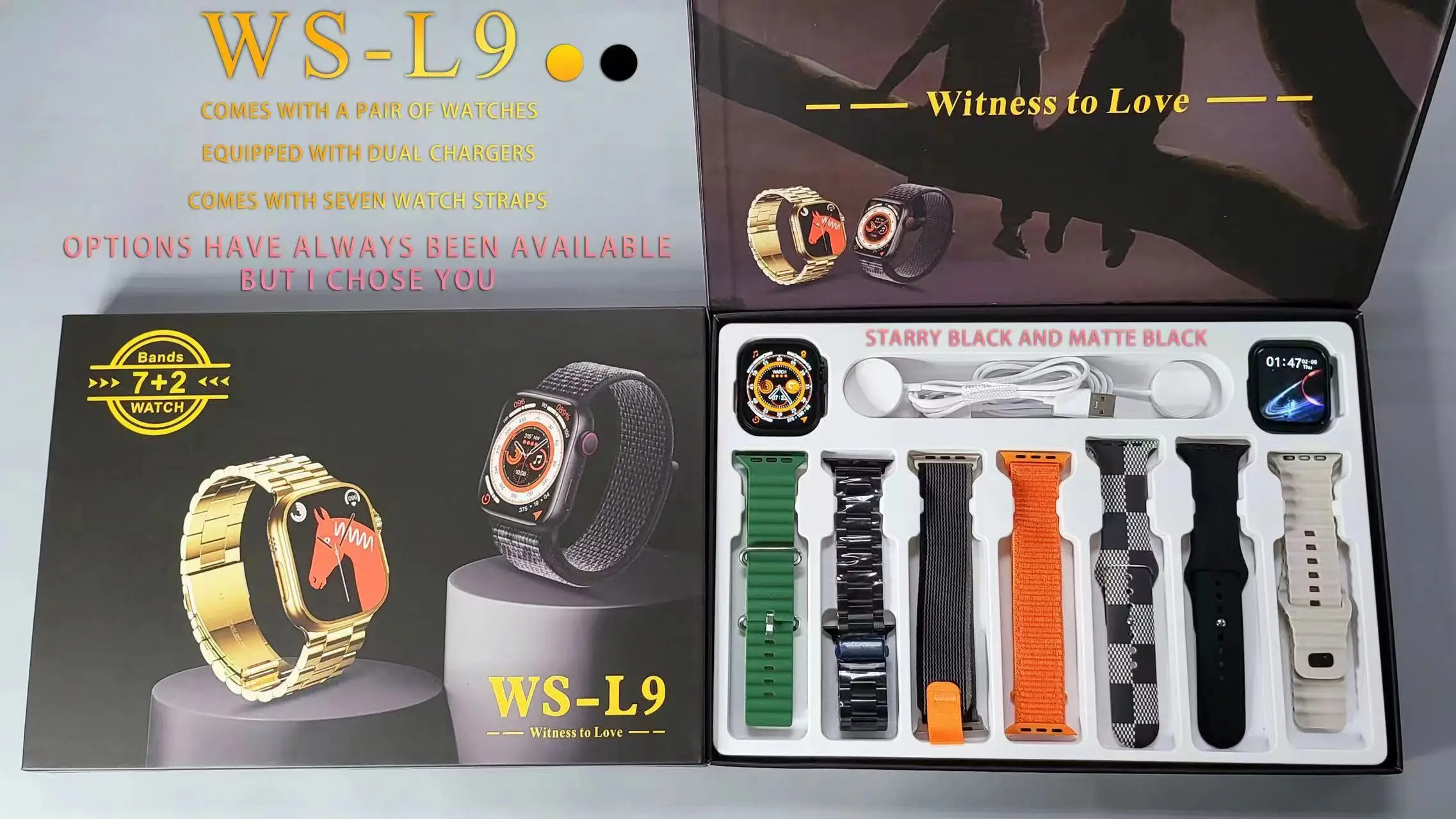 2023 New Arrivals Wsl9 Smart Watch Set Series 8 Touch Screen Bt Call
