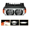 2 lenti bianche 100 W/70 W (cornice argento)