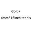 Oro + 4mm * 16 pulgadas Tenis
