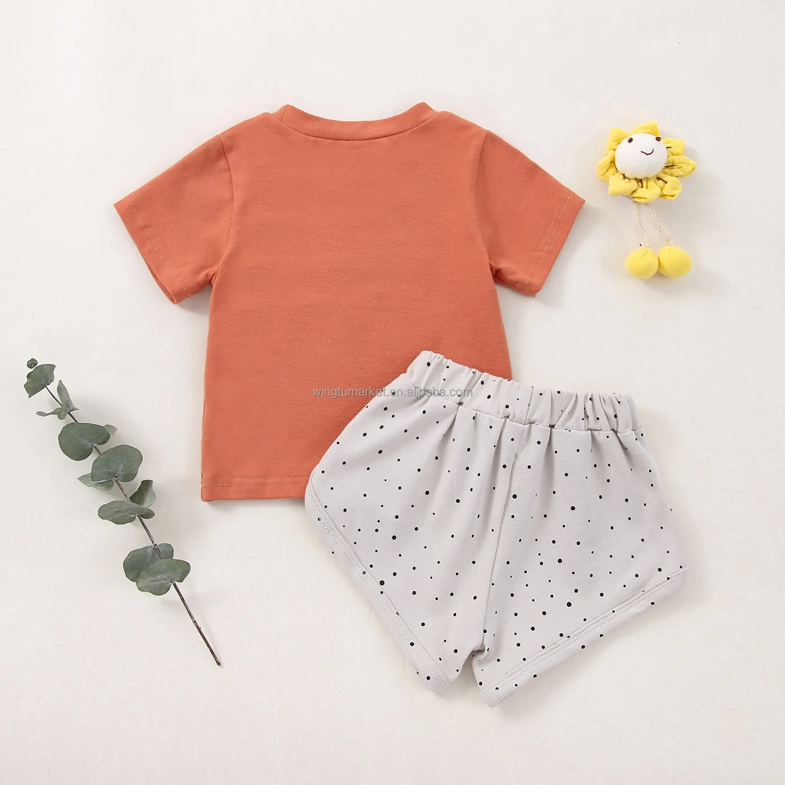 Изготовленный на заказ или «I Love Mama» «Лучшие друзья» для маленьких мальчиков и девочек одежда детей ясельного возраста в горошек шорты мягкие футболки Дизайнерская обувь с изображением