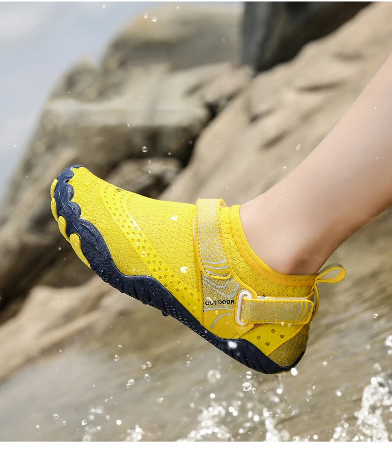 Children Anti Slip 5 Fingers Wading Shoes Beach Aqua Shoes Quick Dry Barefoot Upstream Surfing Slippers Hiking Water Shoes Kids