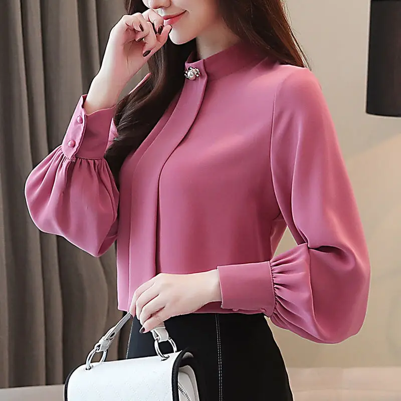 2021 Wholesale Popular Large Plus Size Women Chiffon Blouse
