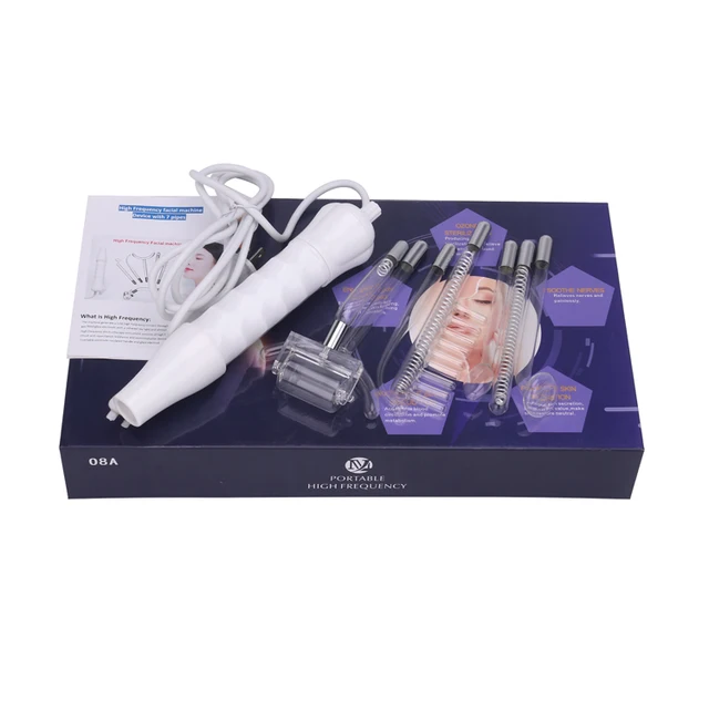 7pcs Violet Ray Wand Power 30W Portable High Frequency Facial Machine