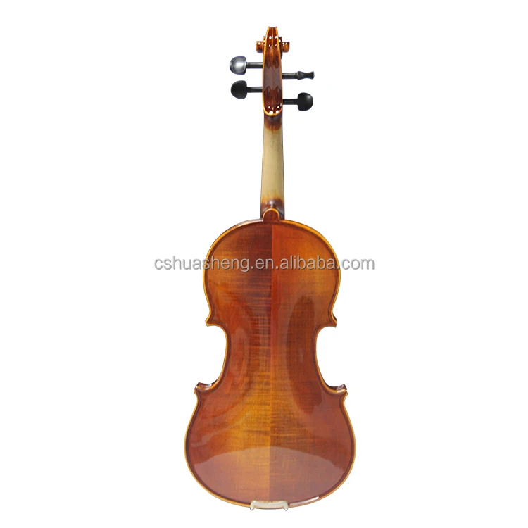 Huasheng High Grade Flamed Maple Violin Handmade Gum Copal Paint Full