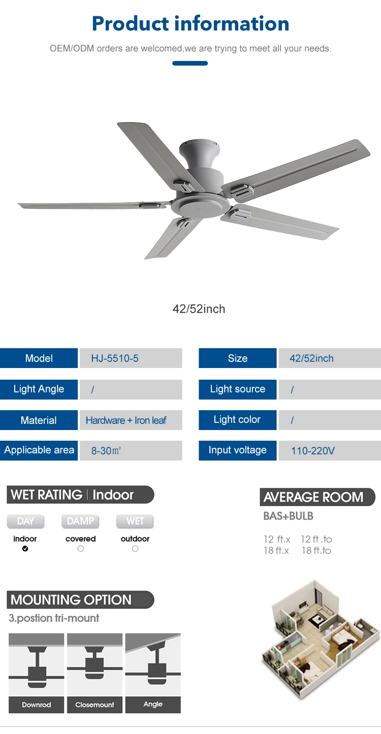 Ceiling Fan, 110-220V, 35 W - detail 20