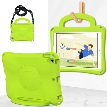 Football Style Tablet Case Shockproof Soccer Design Protective Cover for iPad 10.2 Anti-Slip Grip and Precise Cutouts