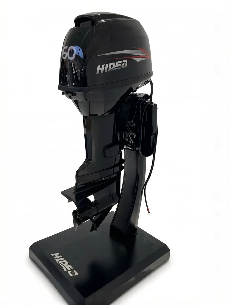 Hot Selling Hidea New Model 60hp Outboard Motor 2 Stroke with CE Certificates Remote Control Electric Steel Hull