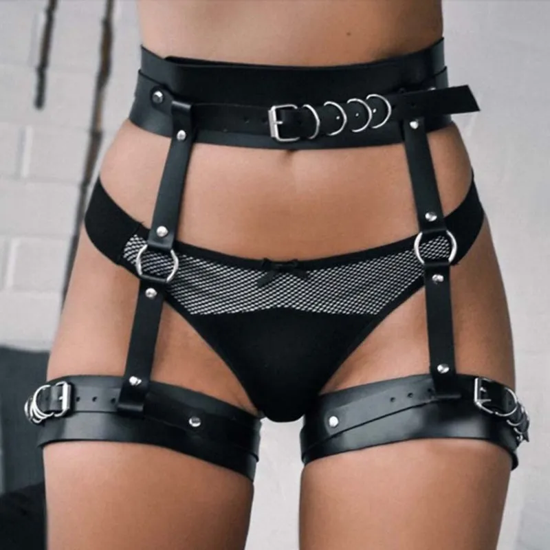 panties over or under garter belt Sock Dreams Suspender Clip Industrial Garter Belt main image 1