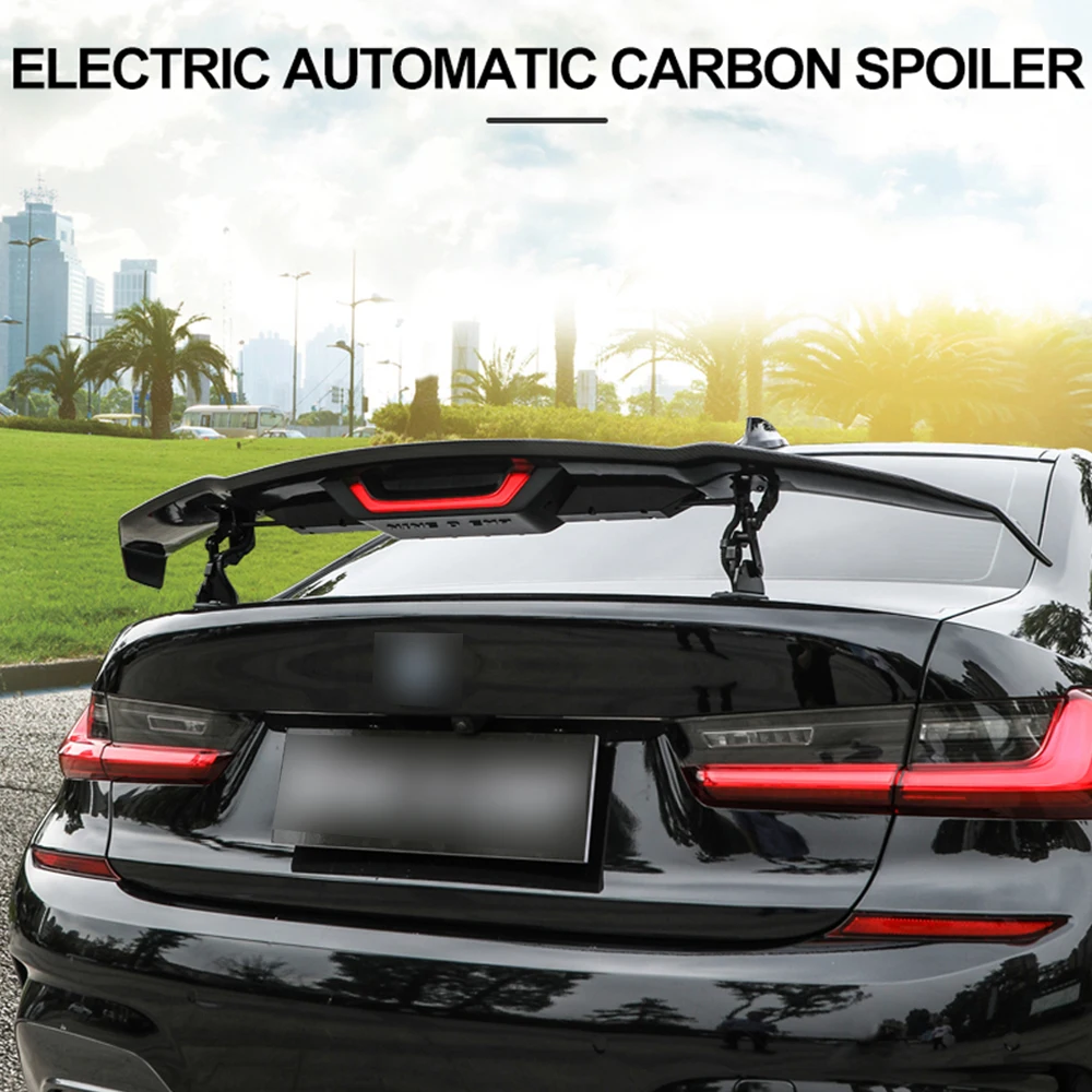 Universal Electric Automatic Rear Spoiler Carbon Fiber Gt Style