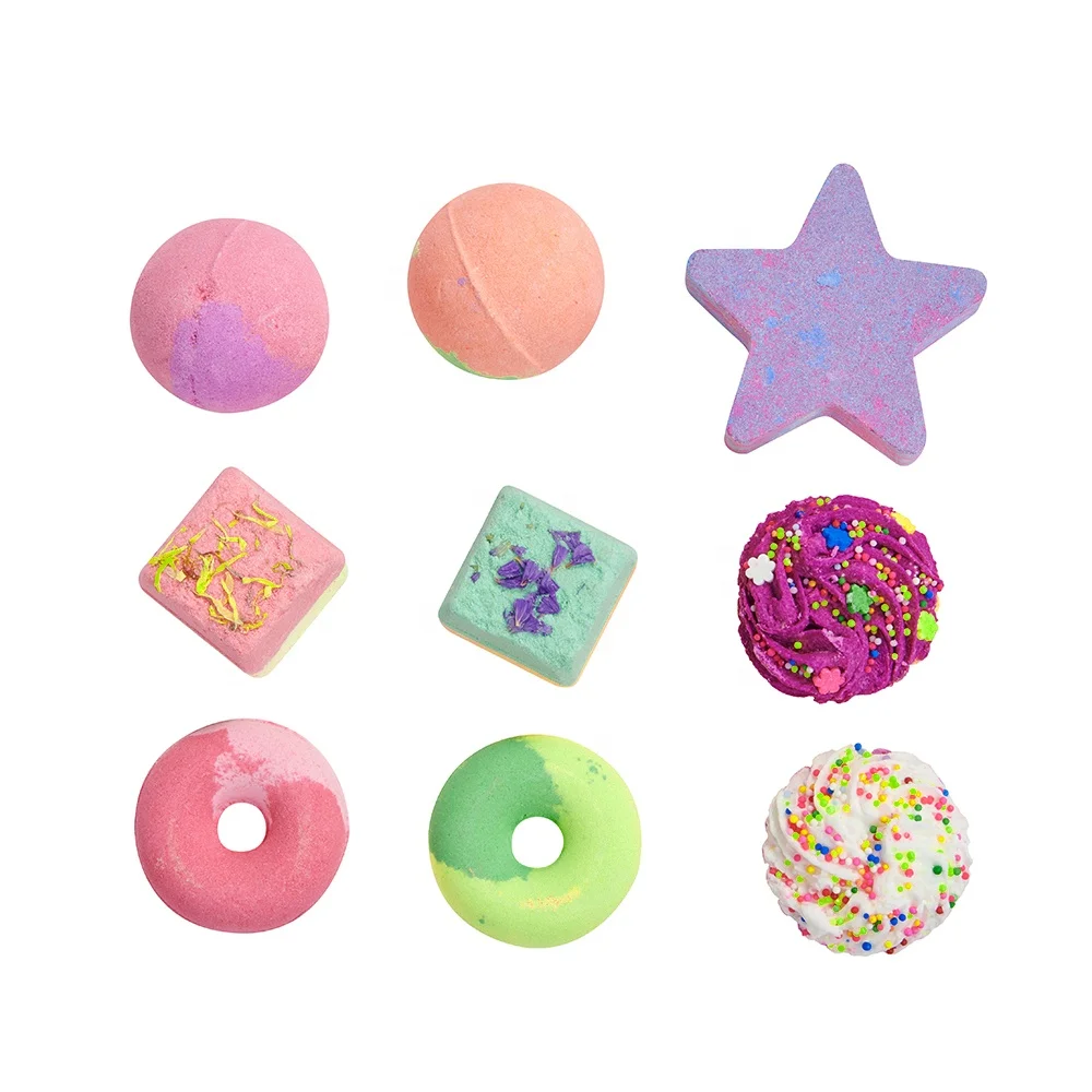 Лидер продаж на Amazon, ручная работа, сладкие ягоды, Бомбочки для спа-ванны, Бомбочки для ванны в форме торта в форме звезды