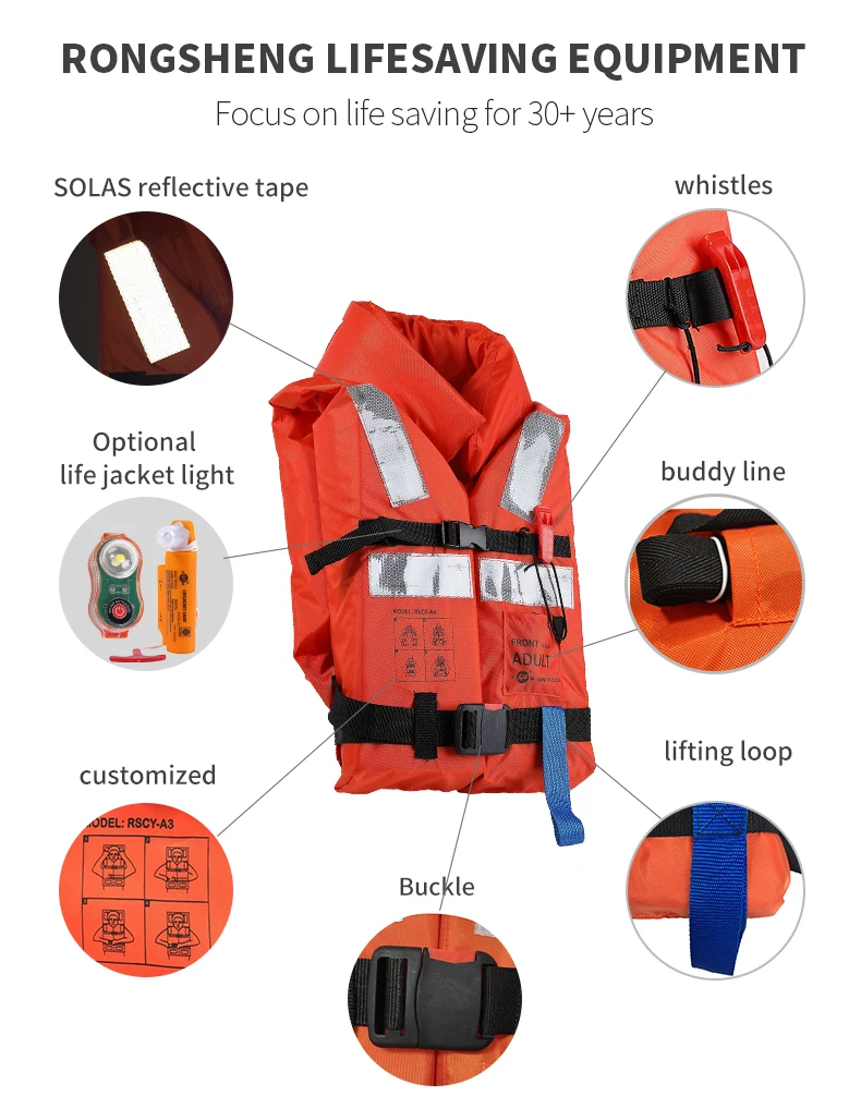 Ccs & Med Solas Marine Survival Rescue Adult Lifejacket Rscy-a4 - Buy ...