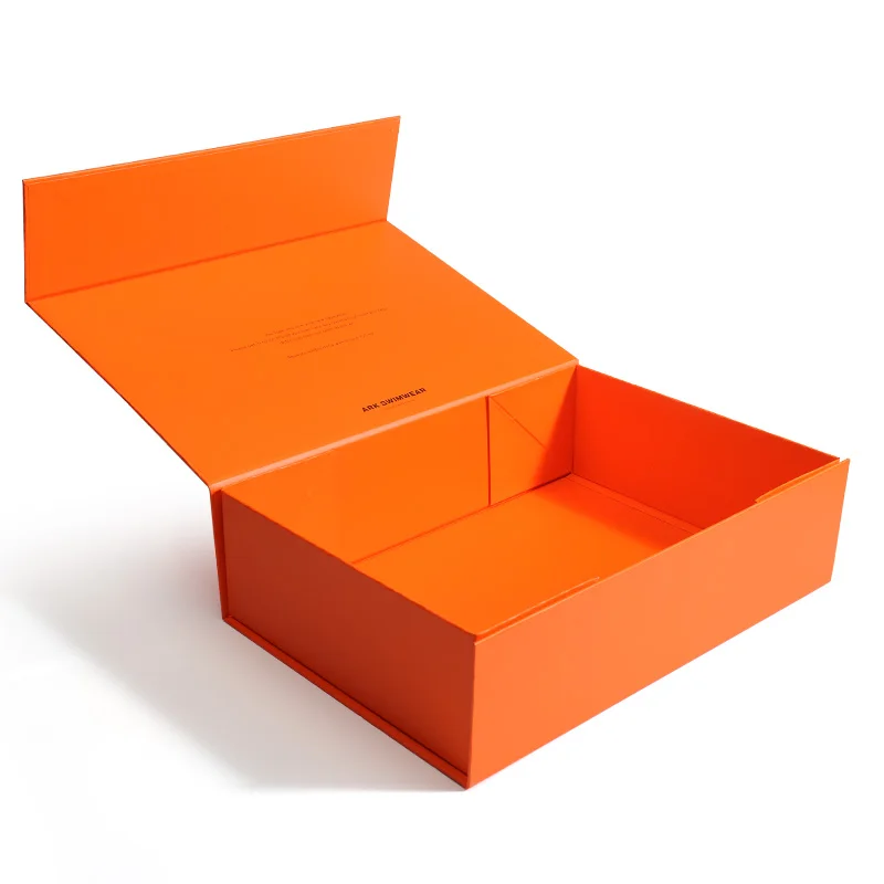 Custom Logo Rigid Collapsible Cardboard Flap Open Gift Box | Luxury ...