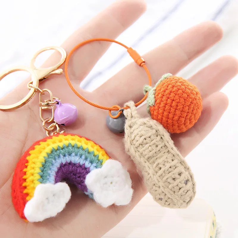 Rainbow Keychain: Crochet pattern