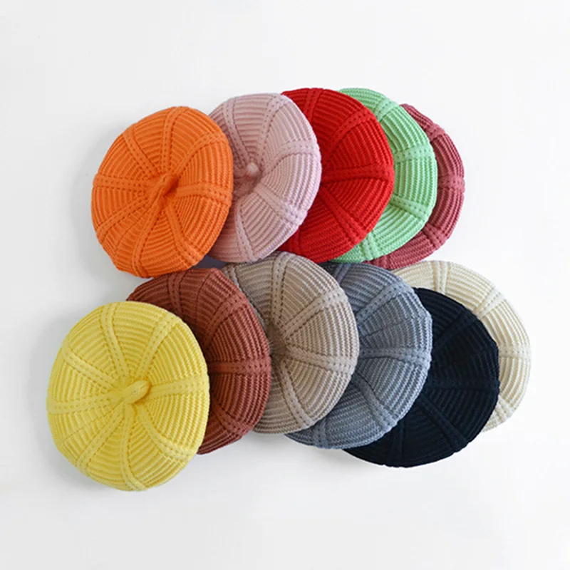 Cheap Knitted Beret Cap Hat 