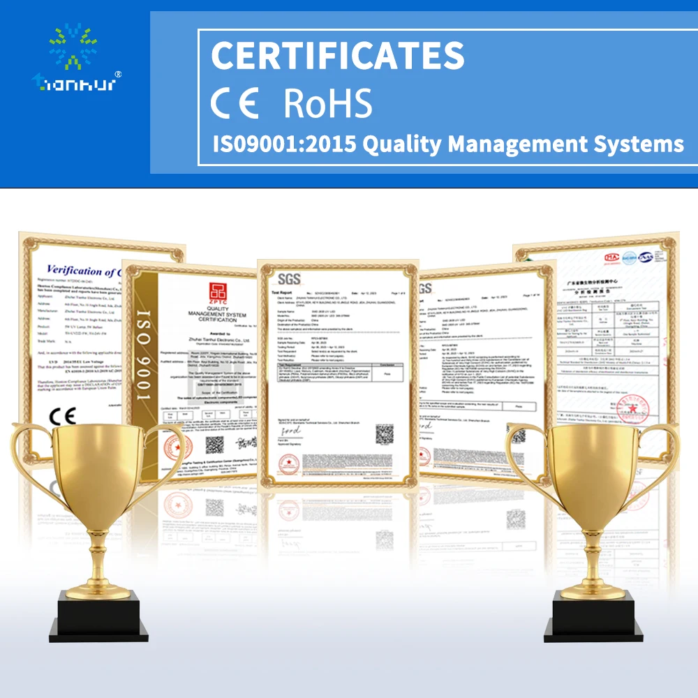 Флуоресцентный индикатор подделки Tianhui, неразрушающий Светодиодный УФ-диод для отверждения эпоксидной смолы, 5 мм, 3 мм, 365 нм