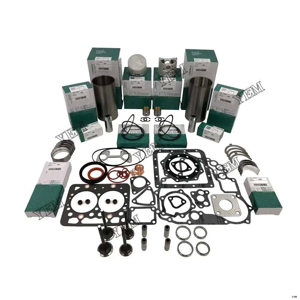 Z482 Rebuild Kit With Piston Ring Liner Bearing Valves Gaskets for Kubota
