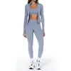 Soutien-gorge bleu + legging + veste
