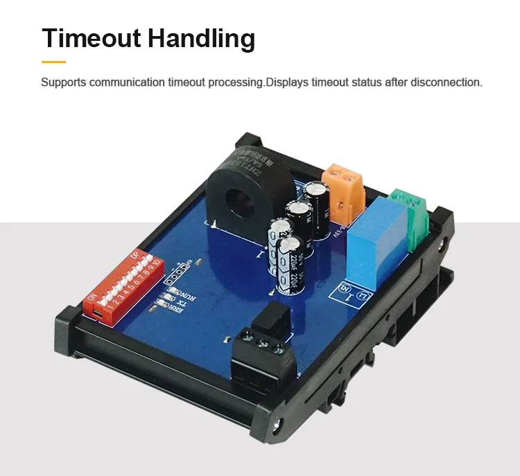 product huaqingjun 1 channel rs485 current voltage detect module high precision transformer 485 communication acquisition module641-6
