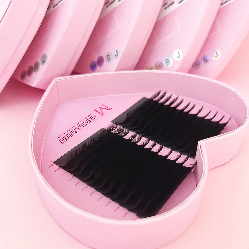 Soft Cashmere Eyelash Extensions Matte Black Cashmere Lash Extensions Volume Trays Silk Cashmere Lash Extensions