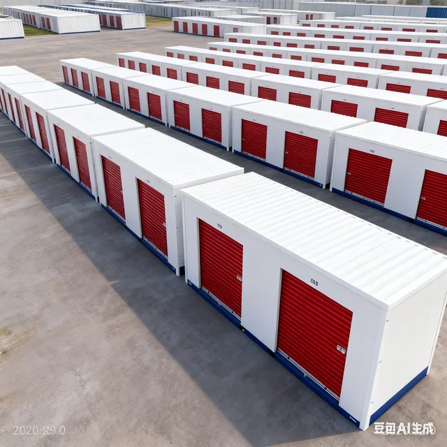 Greevel Heavy Duty Flat Pack Portable Storage Containers Steel Frame Units for Storage Facility Use