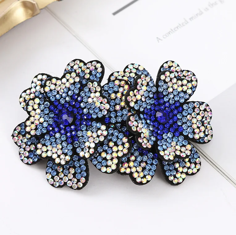 Женская заколка для волос со стразами