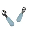 Fourchette cuillère bleue