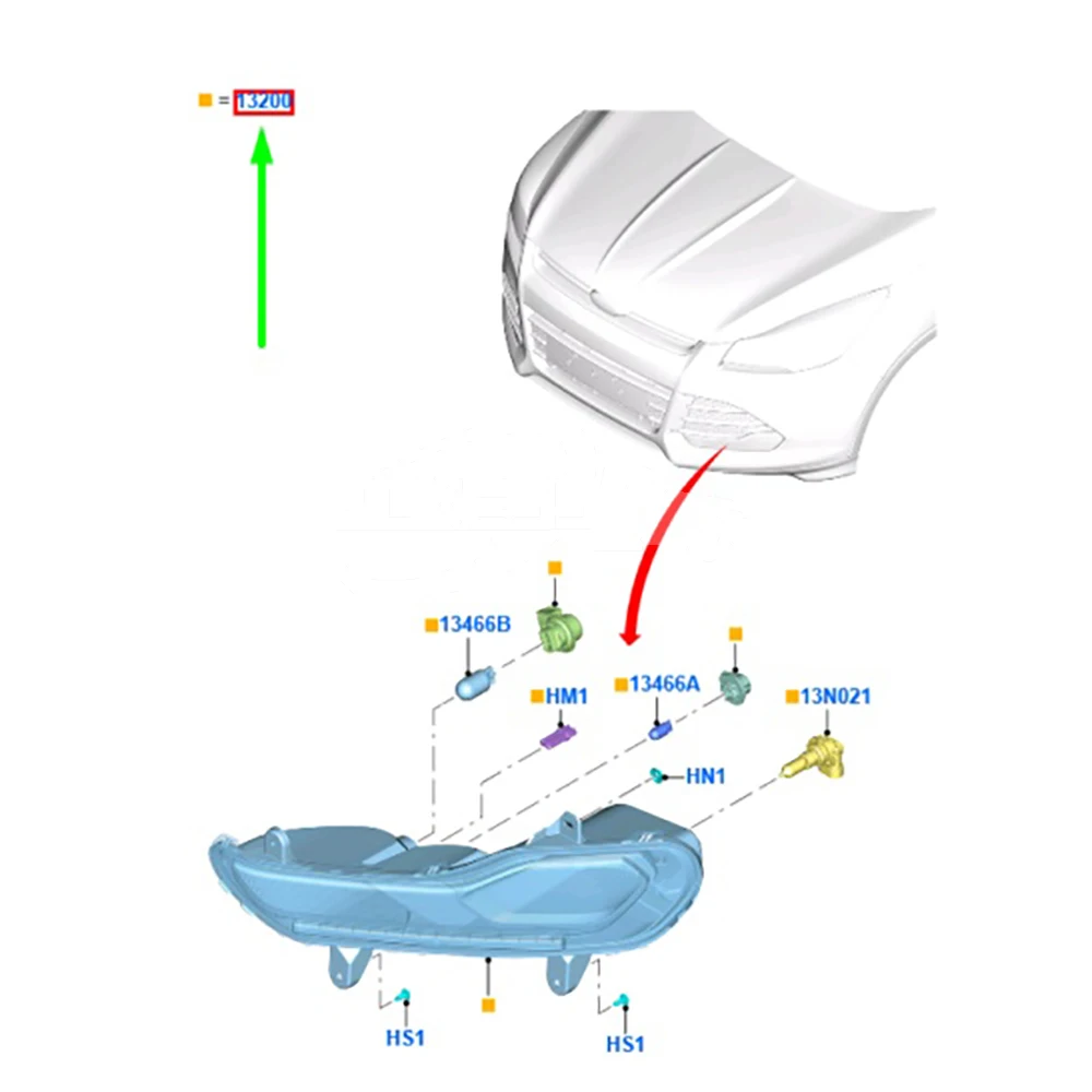 Car Fog Lights CV4413B221BD CV4413B221BF DV4513B221BA CV4413B221BE for... — 6