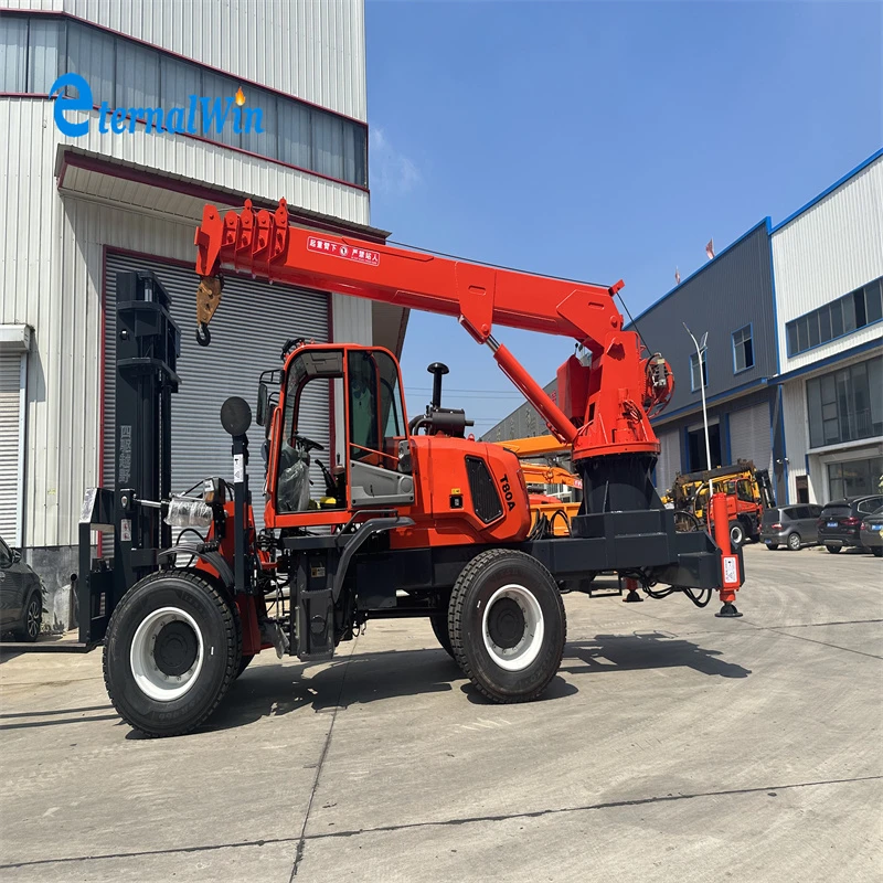 3.5t Forklift Telescoping Jib Boom Crane With Forklift Crane Attachment ...