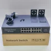Black (16*100Mbps Metal Switch)