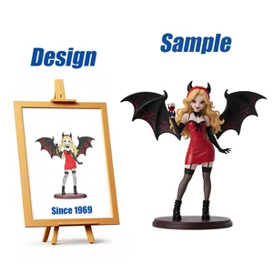 Shengye Brand Toy Factory Custom 10cm 12cm 15cm PVC Statue Halloween Bat Witch Character Vinyl Resin Action Figures Blind Box