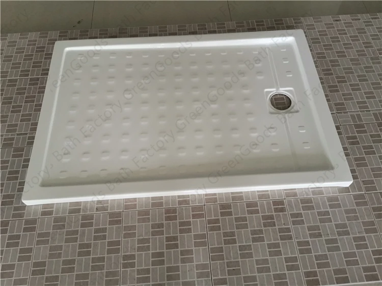 Philippines New Design Camper Van RV Rectangle Cover Acrylic Resin Antiskid Shower Tray