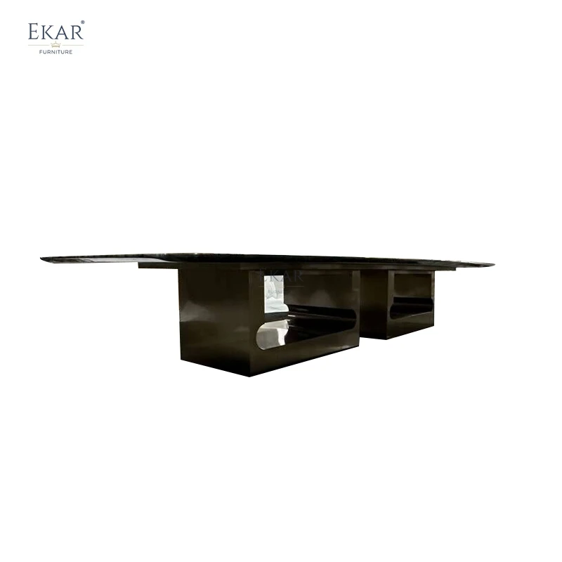 product modern stainless steel dining table-62