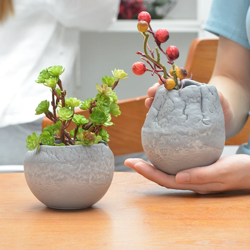 Greenship Handmade Noble And Elegant Indoor Small Resin Succulent