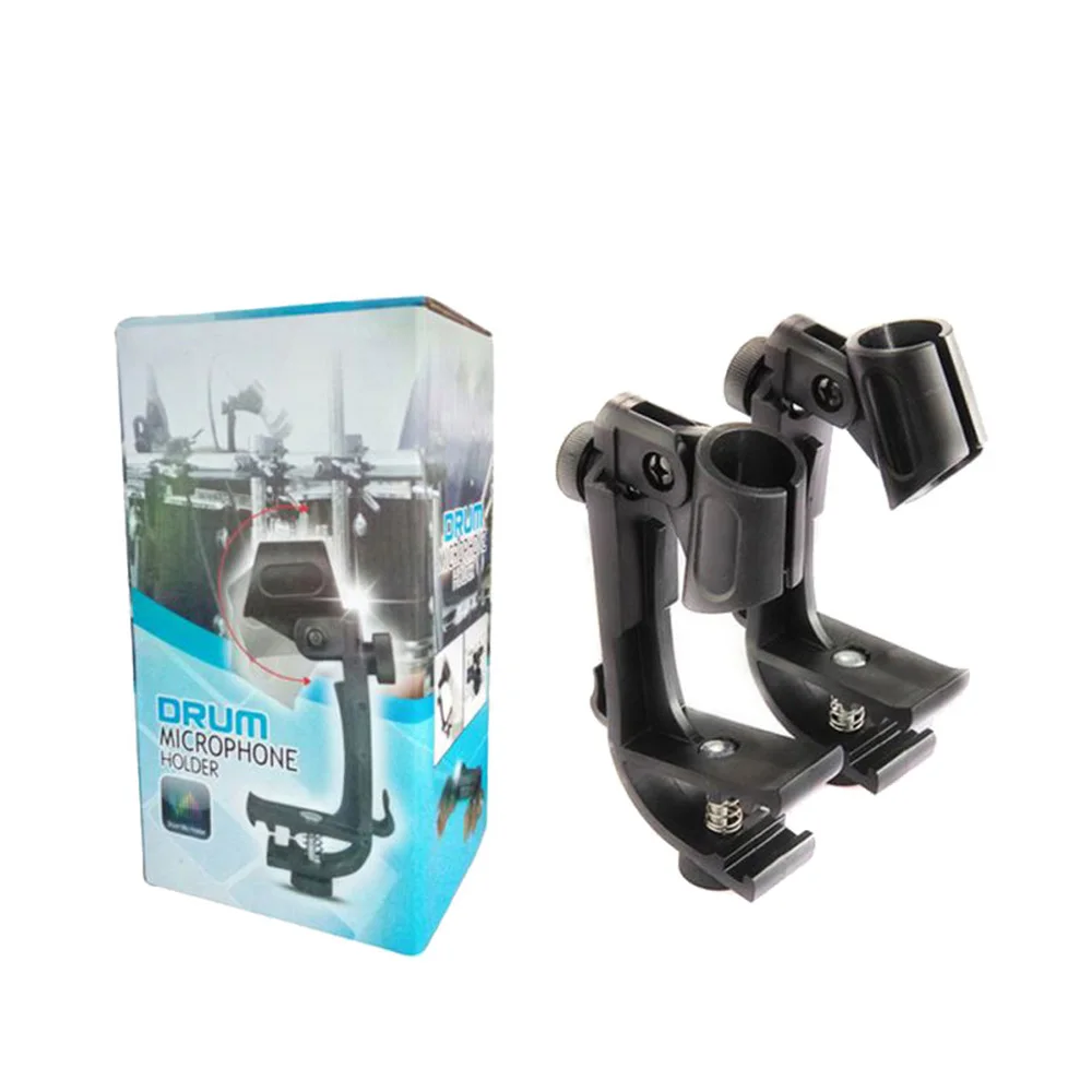 4X DRUM MIC Microphone Clamp Shockproof Adjustable Height Rim Mount