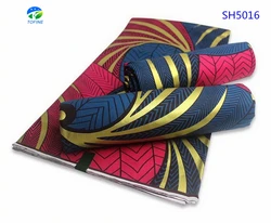 Воск голландского принта, 100% хлопок, эксклюзивный золотой воск для вечеринки