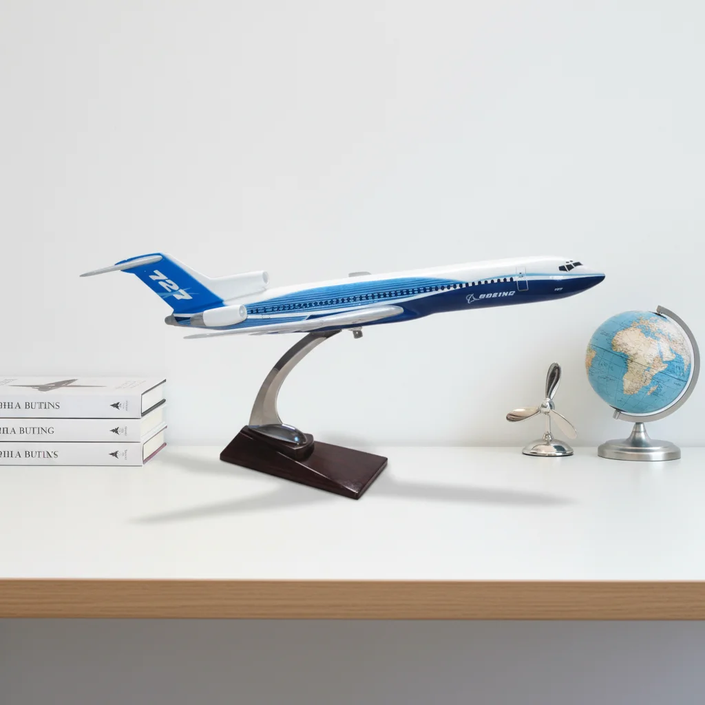 ボーイング B727-200 航空機模型 ハウスカラーロゴ 1/100スケール 47cm