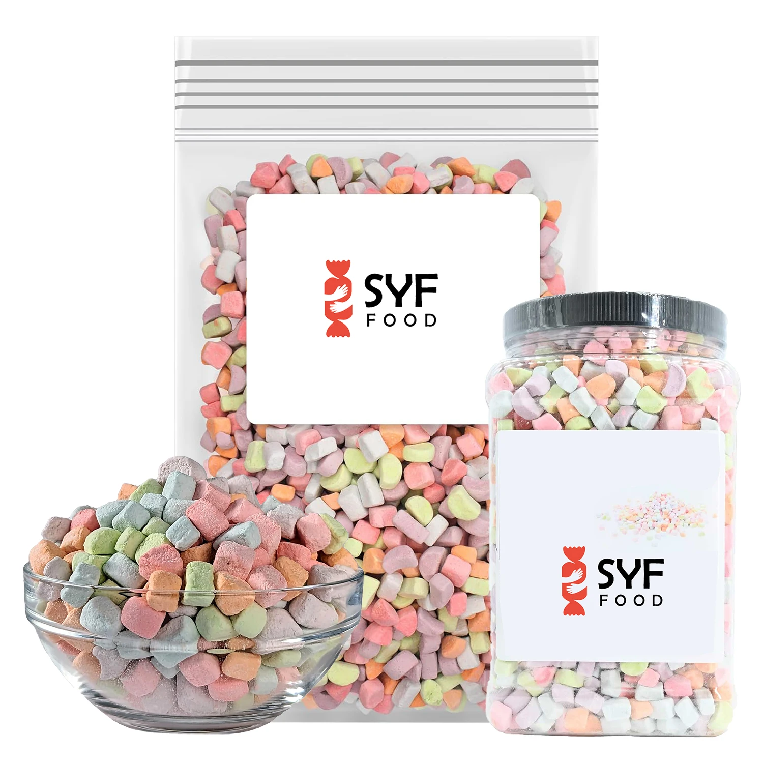 Kosher Certification Halal Multicolor Bulk Mini Marshmallow Wholesale