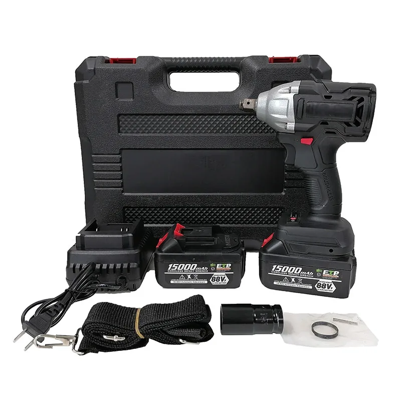 Tool Set 88V 4000Mah Li-Ion Battery Cordless 1 Inch Impact Power Wrench