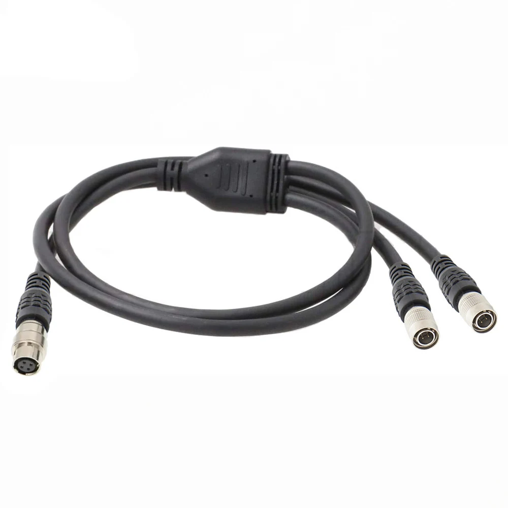 Hirose Splitter Cable 4Pin Male to 2 Female Splitter Power Cable